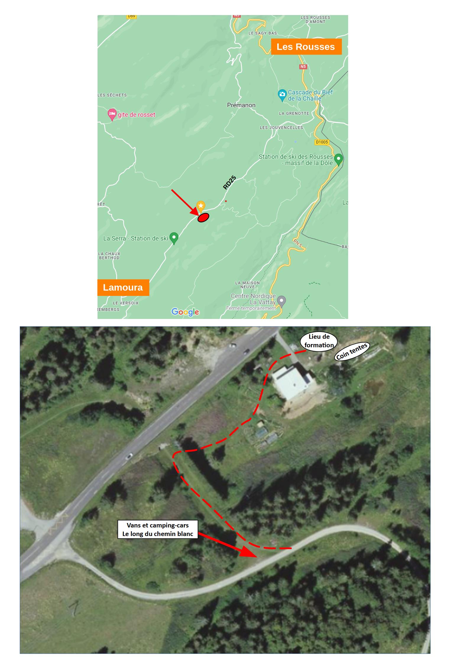 Plan d'accès de la salle de formation